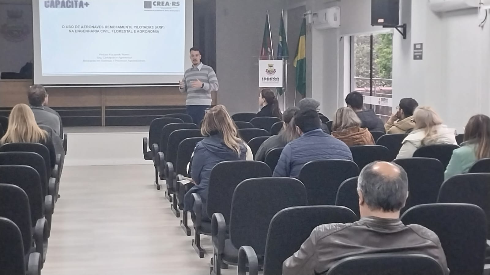 Eng. Agrimensor e Cart&oacute;grafo Vin&iacute;cius Kuczynski Nunes falou sobre o Uso de Aeronaves Remotamente Pilotadas (ARPs)